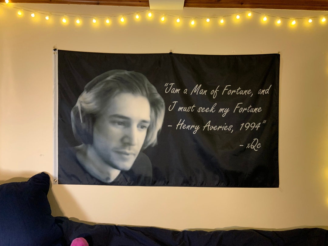 Xqc 3'x5' Flag jam a Man Twitch Streamer Etsy