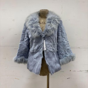 Y2k Rabbit Fur Coat - Etsy