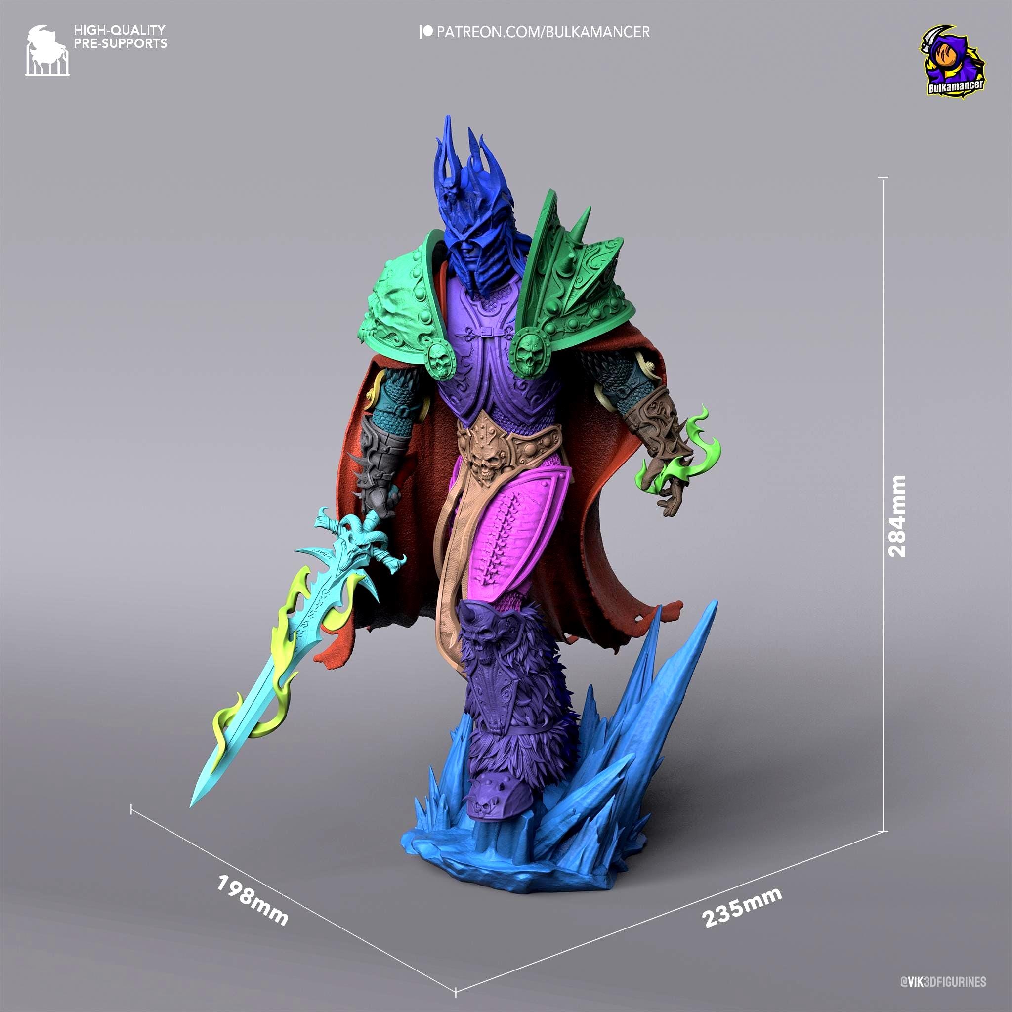 Lich King Arthas Figure: 8K Resin Warcraft Collectible (1/8 Scale