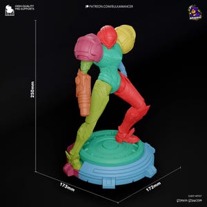 Samus Aran 8K Resin Figure Kit: Metroid Unpainted 1/8 Scale 250mm
