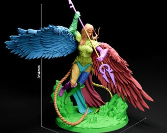Avacyn, Anjo da Esperança, Planeswalker Angélica - Magic: The Gathering Innistrad - Kit de Miniatura em Resina sem Pintura - Escala 1/8 (314 mm / 12,4 polegadas) - Estátua