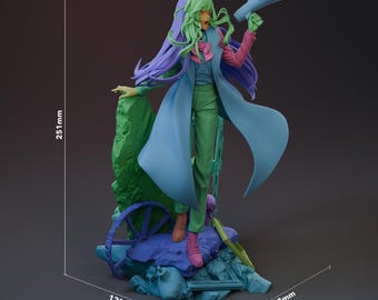 Chando vocaloid fanart - Ado Utaite Japanse zangeres ongeverfd hars beeldje kit - 1/8 schaal 251 mm 9,9 in - 3D-geprint standbeeld fanart