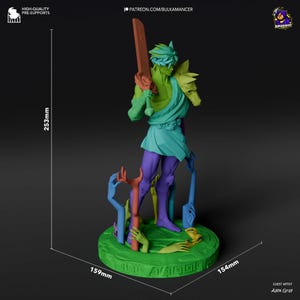 Zagreus Figure DIY Kit | Hades Fan Art | Prince of the Underworld | Unpainted 8K Resin | 253mm 1/8 Scale