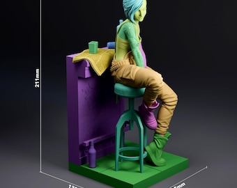 Judy Alvarez - Cyberpunk 2077 - DIY Kit, 1/8 Scale, 211mm 8.3in