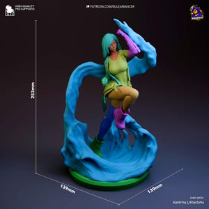 Kit de Figuras DIY Tifa Lockhart | Resina 8K Final Fantasy VII | Escala 1/8 de 253 mm