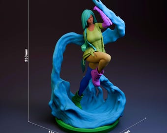 Tifa Lockhart, luchadora de AVALANCHE - Final Fantasy VII FF7 - Kit de figura de resina sin pintar - Escala 1/8, 253 mm (10 pulgadas) - Estatua impresa en 3D - Fan art