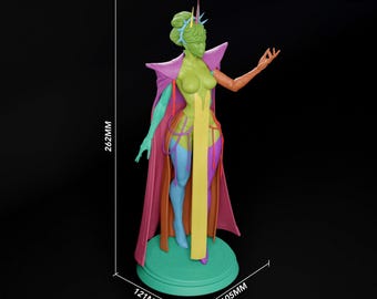 Mel Medarda Piltover Councillor - Arcane League of Legends Netflix Kit de figurines en résine non peinte - Echelle 1/8e 262 mm 10,3 pouces - Statue imprimée en 3D