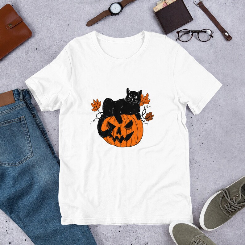 Black Cat Holloween Costume Funny Pumpkin