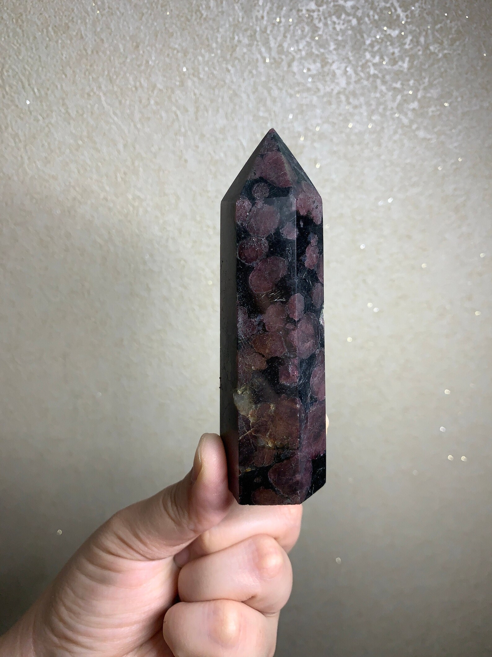 Red Astrophyllite Tower Arfvedsonite Tower Etsy