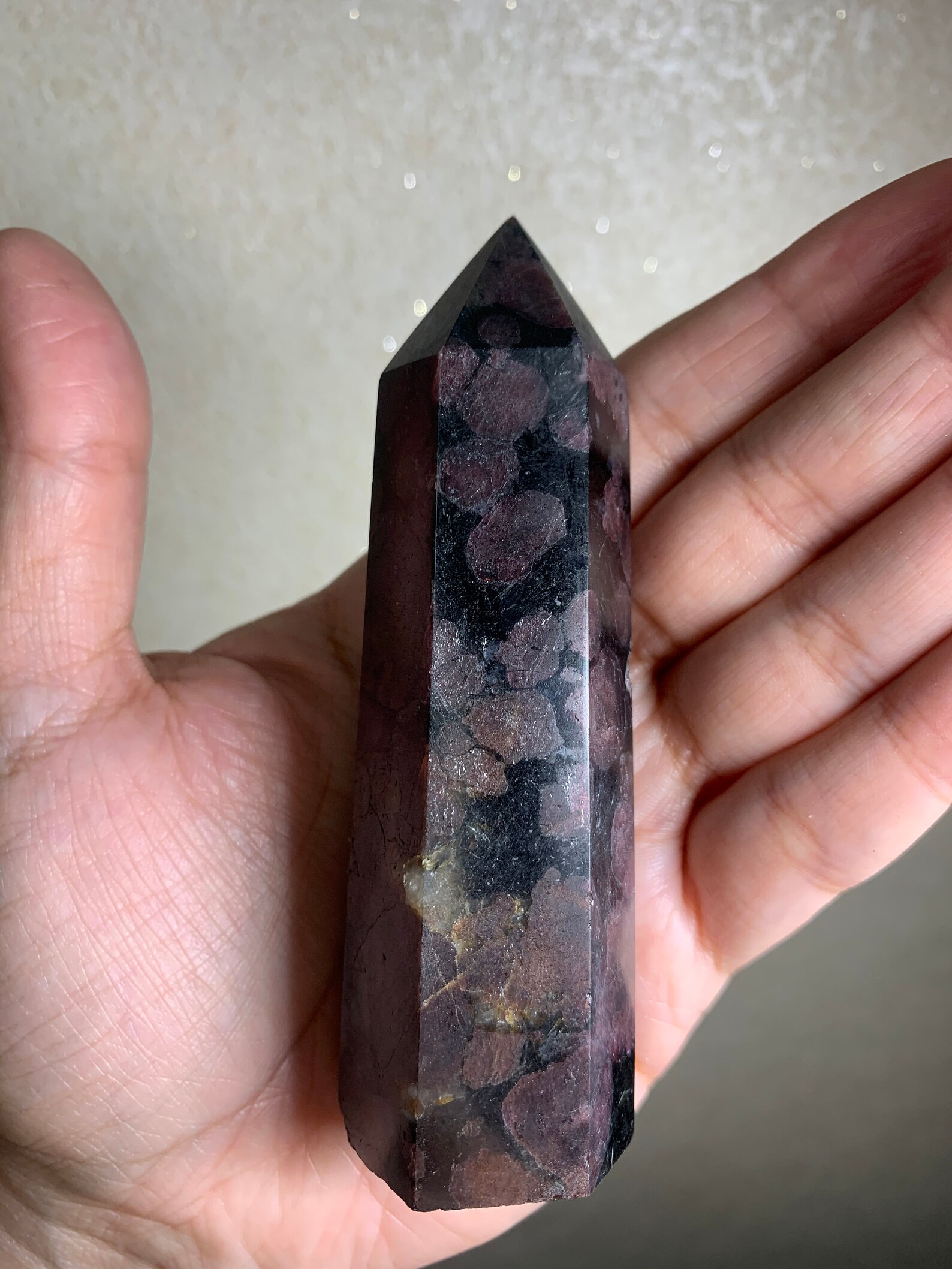 Red Astrophyllite Tower Arfvedsonite Tower Etsy