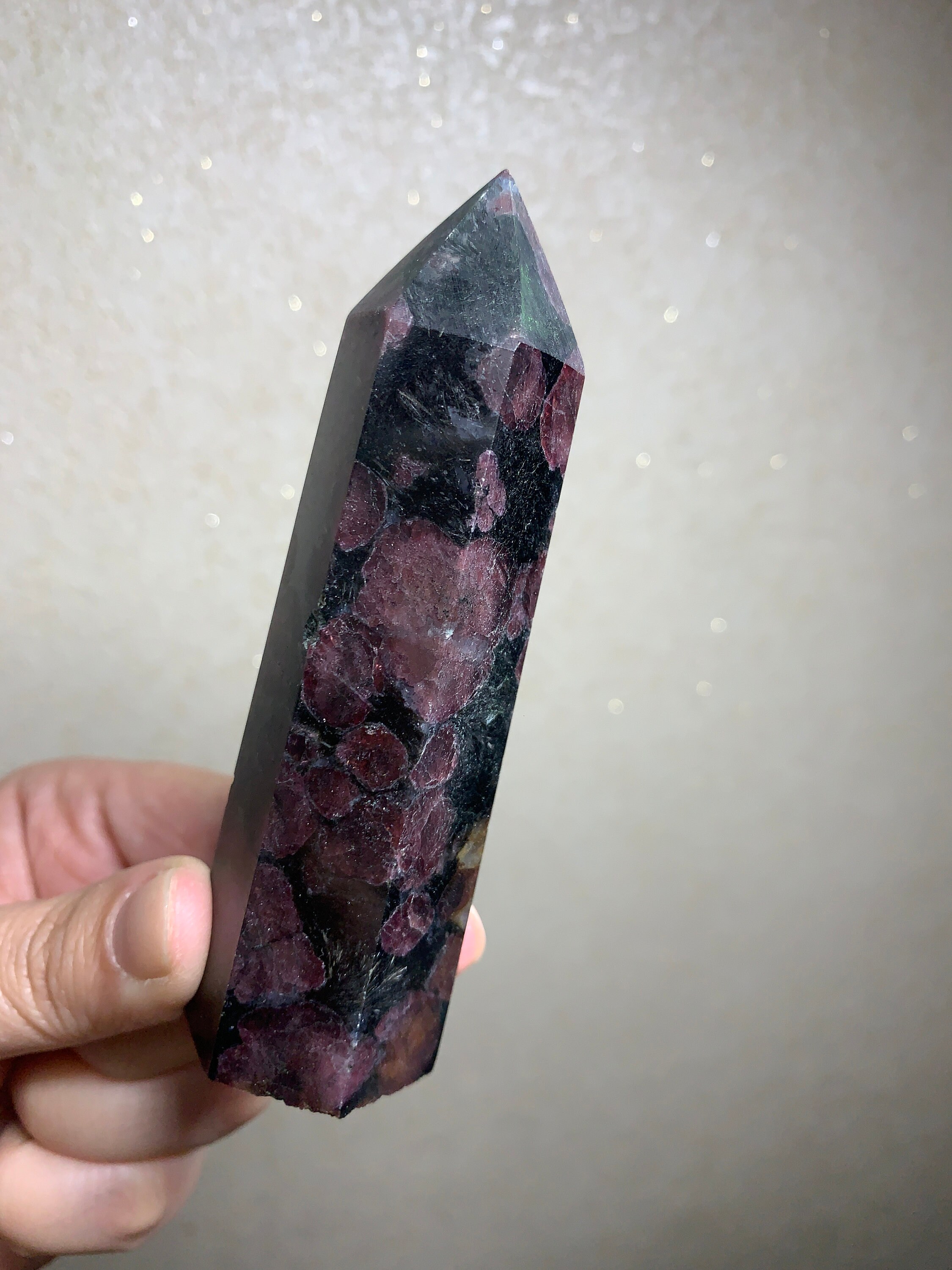 Red Astrophyllite Tower Arfvedsonite Tower Etsy