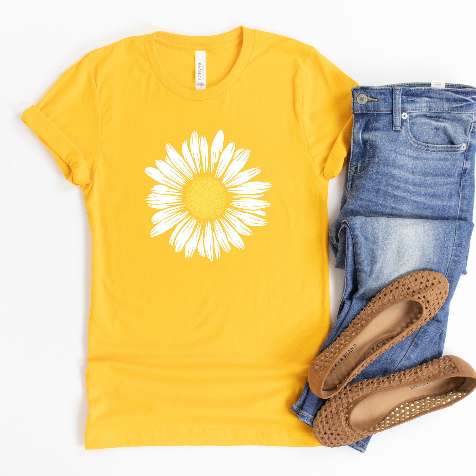 Daisy Shirt Summer Daisy Shirt Cute Daisy Shirt Wildflower Etsy