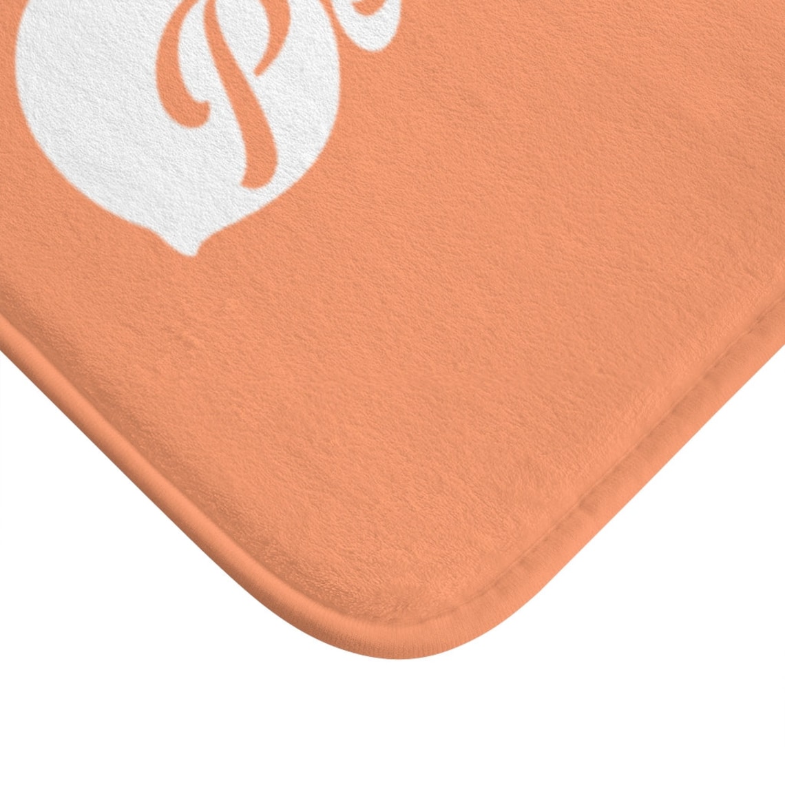 Peachy Clean Bath Rug/Peach colored Bath Mat/Girls Bathroom Etsy