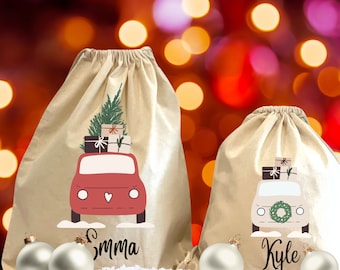 Personalised Big Corduroy Santa Sack bag 66cmx50cm with GATHERS *COLOUR CHOICE Personalised Big Corduroy Santa Sack bag 66cmx50cm with GATHERS *COLOUR CHOICE