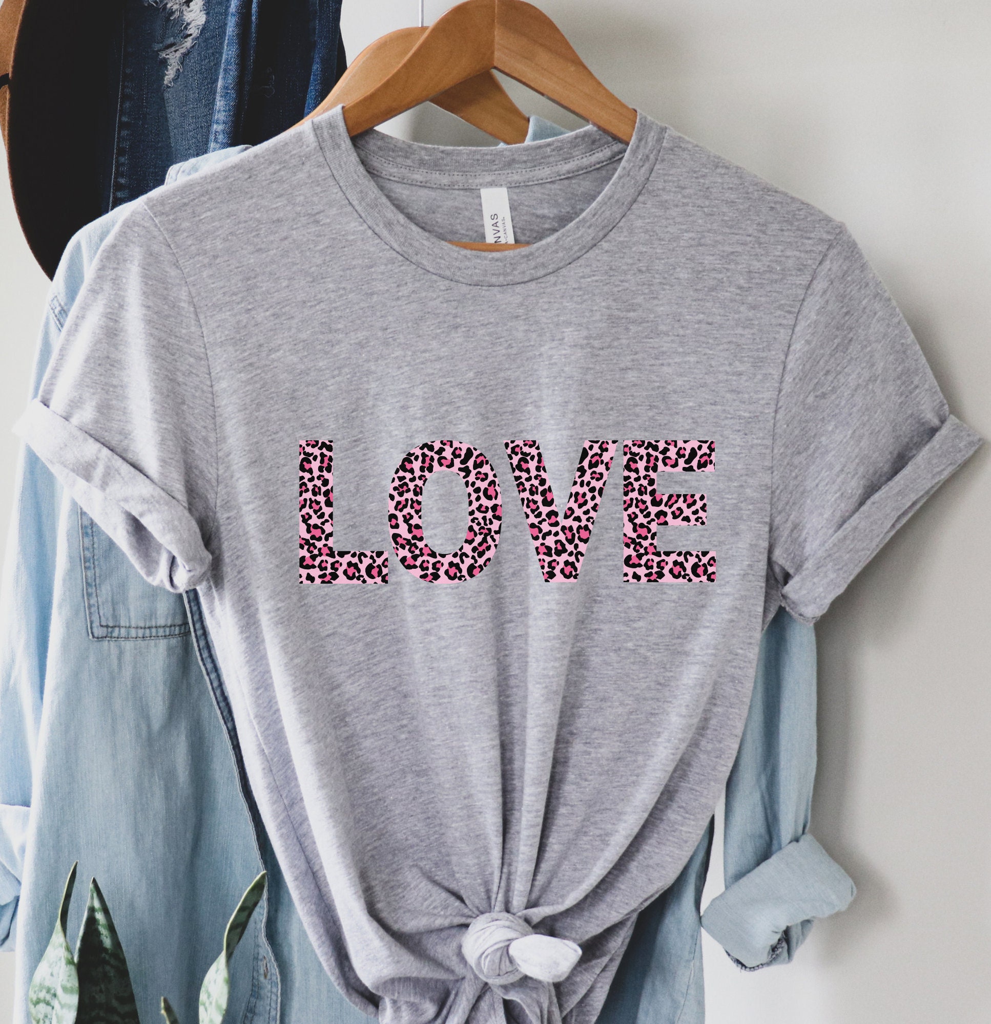 Leopard Print Shirt/Pink Leopard Print Shirt/Leopard Etsy