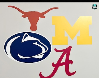 Vinilo decorativo universitario personalizado – Decoración personalizada para dormitorio con el logotipo de la universidad – Regalo de graduación – Envío rápido y gratuito