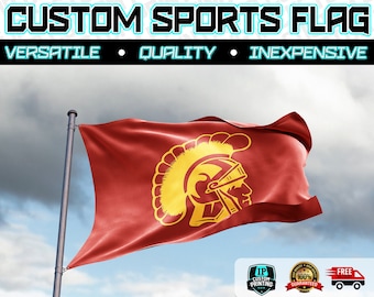 Bandera personalizada con espíritu de equipo deportivo: pancarta personalizada para el día del partido para exhibiciones de fanáticos y eventos deportivos