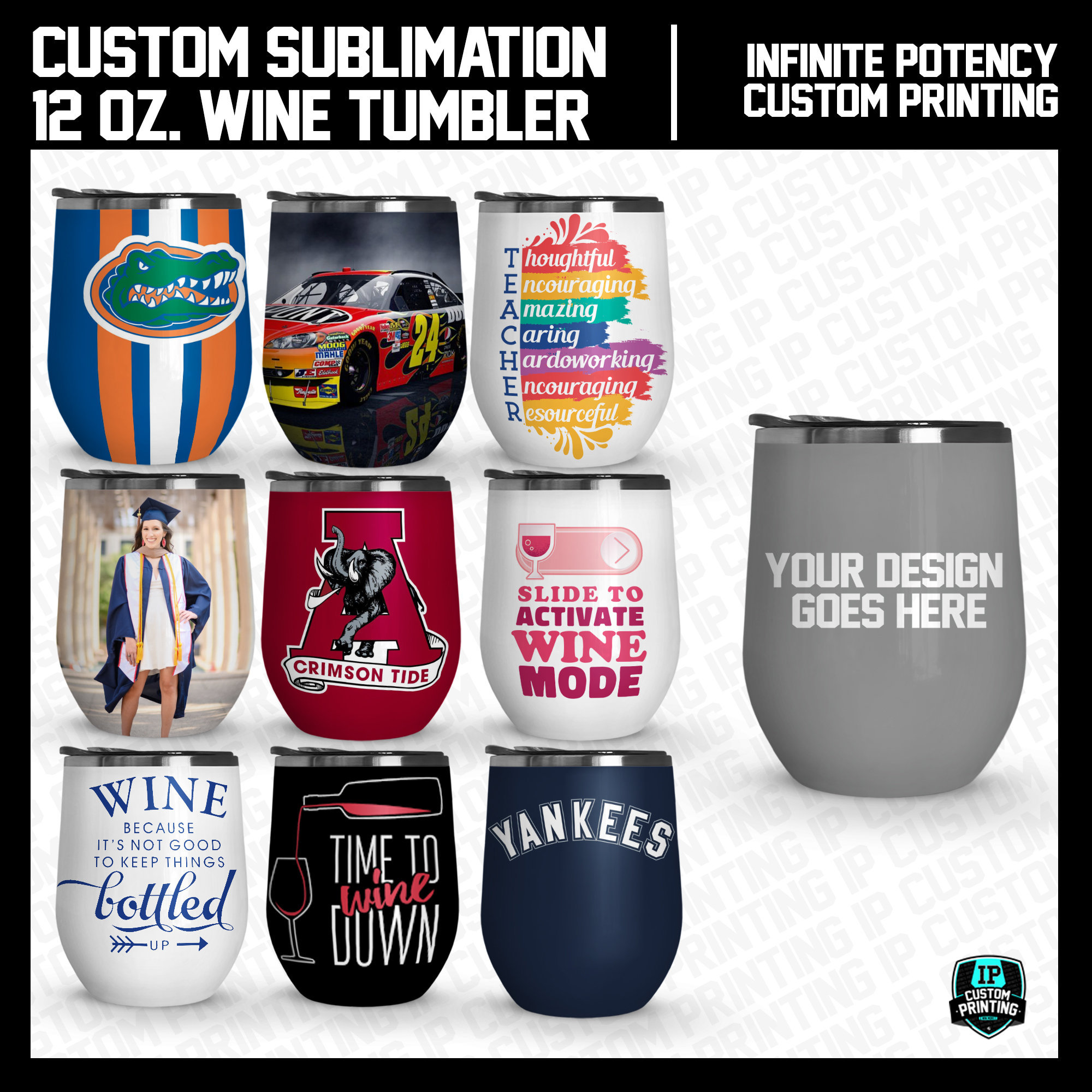 Custom Wine Tumbler Personalized w/ Sublimation Etsy