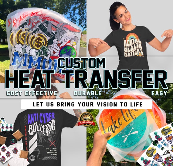 custom ready to press heat transfer