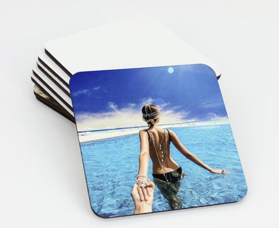 Custom Sublimation Coasters Custom Coaster Sublimation Etsy