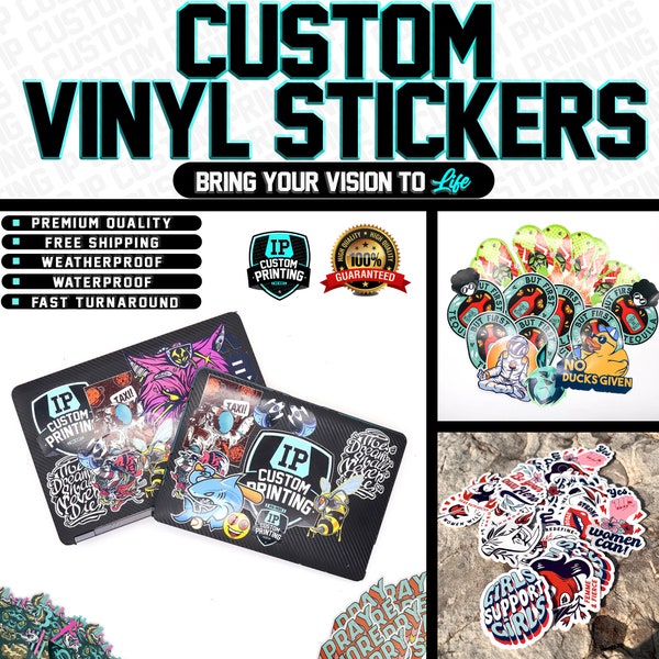 Full Color Custom Stickers - Etsy