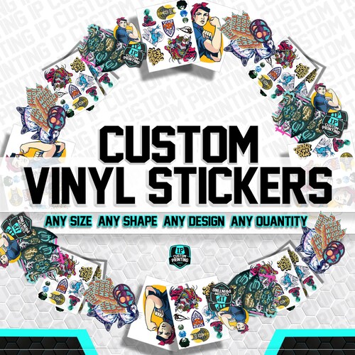 Custom Logo Stickers Personalized Vinyl Sticker Personalized Etsy