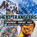 Custom Heat Transfer | Ready To Apply, Multi-Substrate, Convenient, DTF Prints | Gang Sheet and Bulk Options Available 