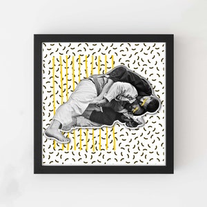 BJJ / Póster / Slap Bump Roll / Impresión de BJJ / Descarga / Imprimible / Fotografía / Gimnasio / Artes Marciales / Arte mural / Decoración de gimnasio / Años 90