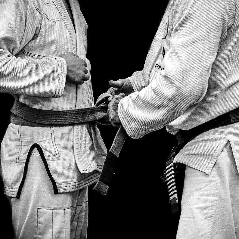 Belt Promotion BJJ Jiu Jitsu MMA Gym Art Gym Decor Gym Brazilian Jiu