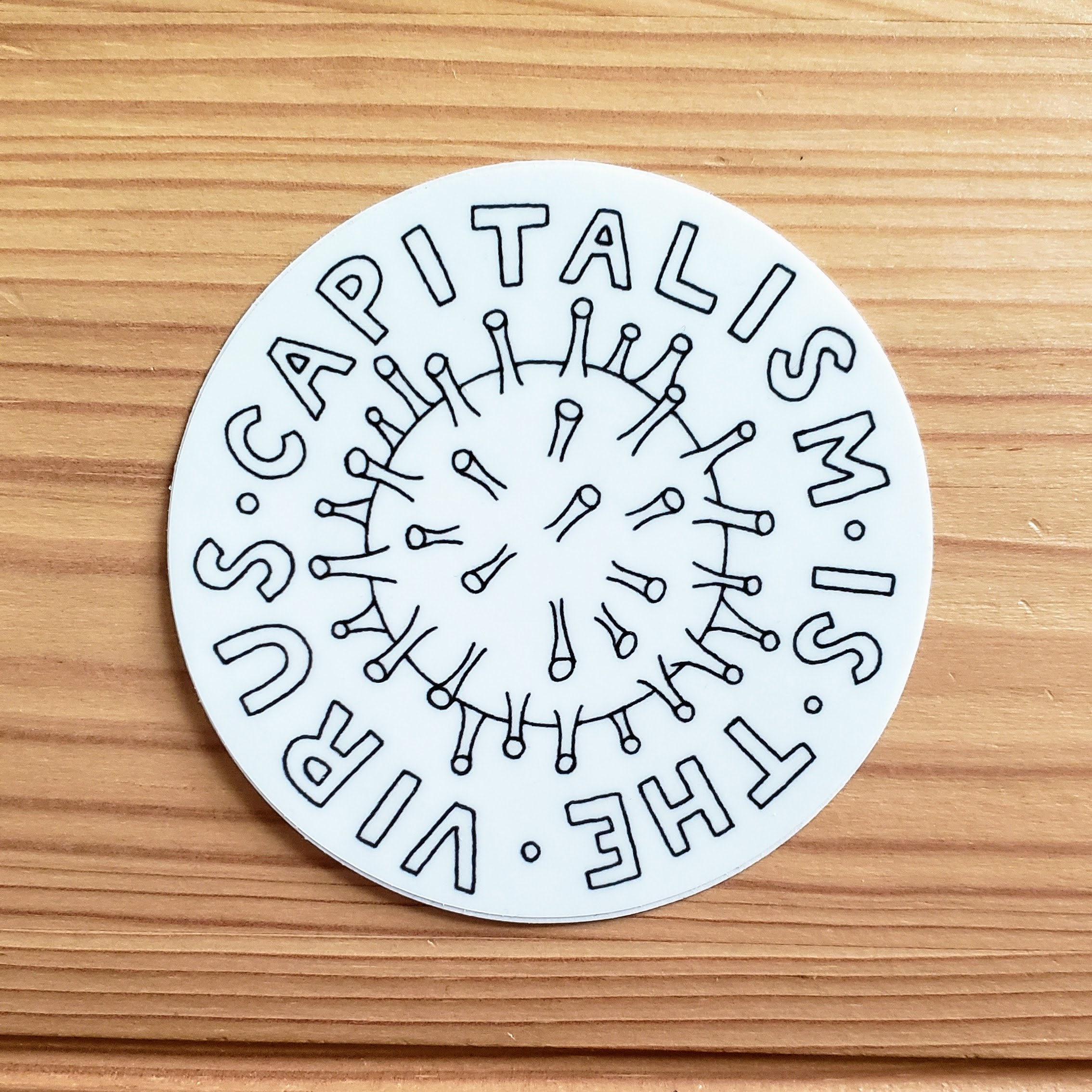 Anti-capitalist Sticker | Socialist Decal | Anarchist Gift | Capitalism ...
