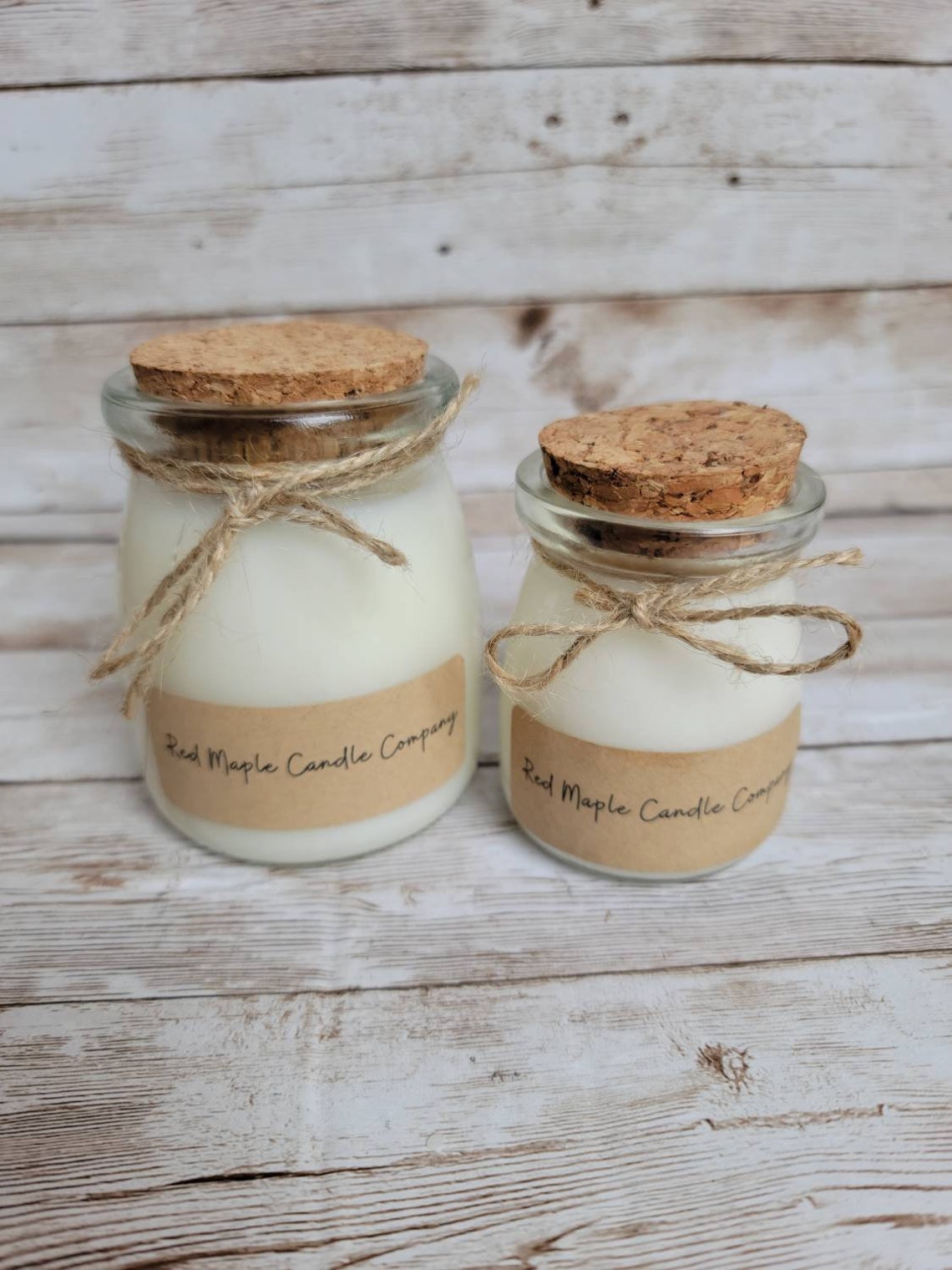 Jar Candle with Cork Lid / Soy Container Candle / Custom Etsy