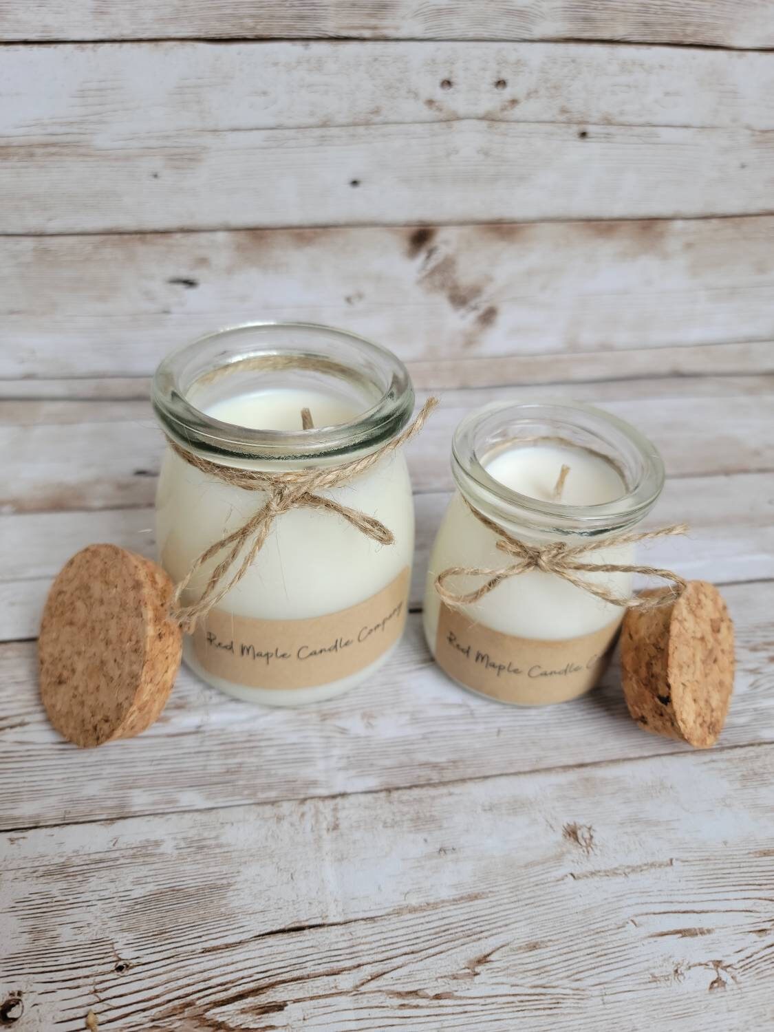 Jar Candle with Cork Lid / Soy Container Candle / Custom | Etsy