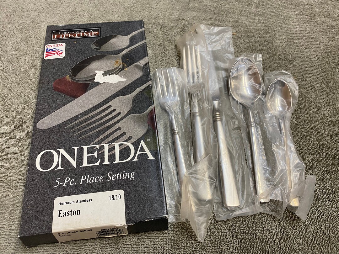 Oneida Easton GLOSSY USA Stainless Steel Flatware ONE5 Pc Place