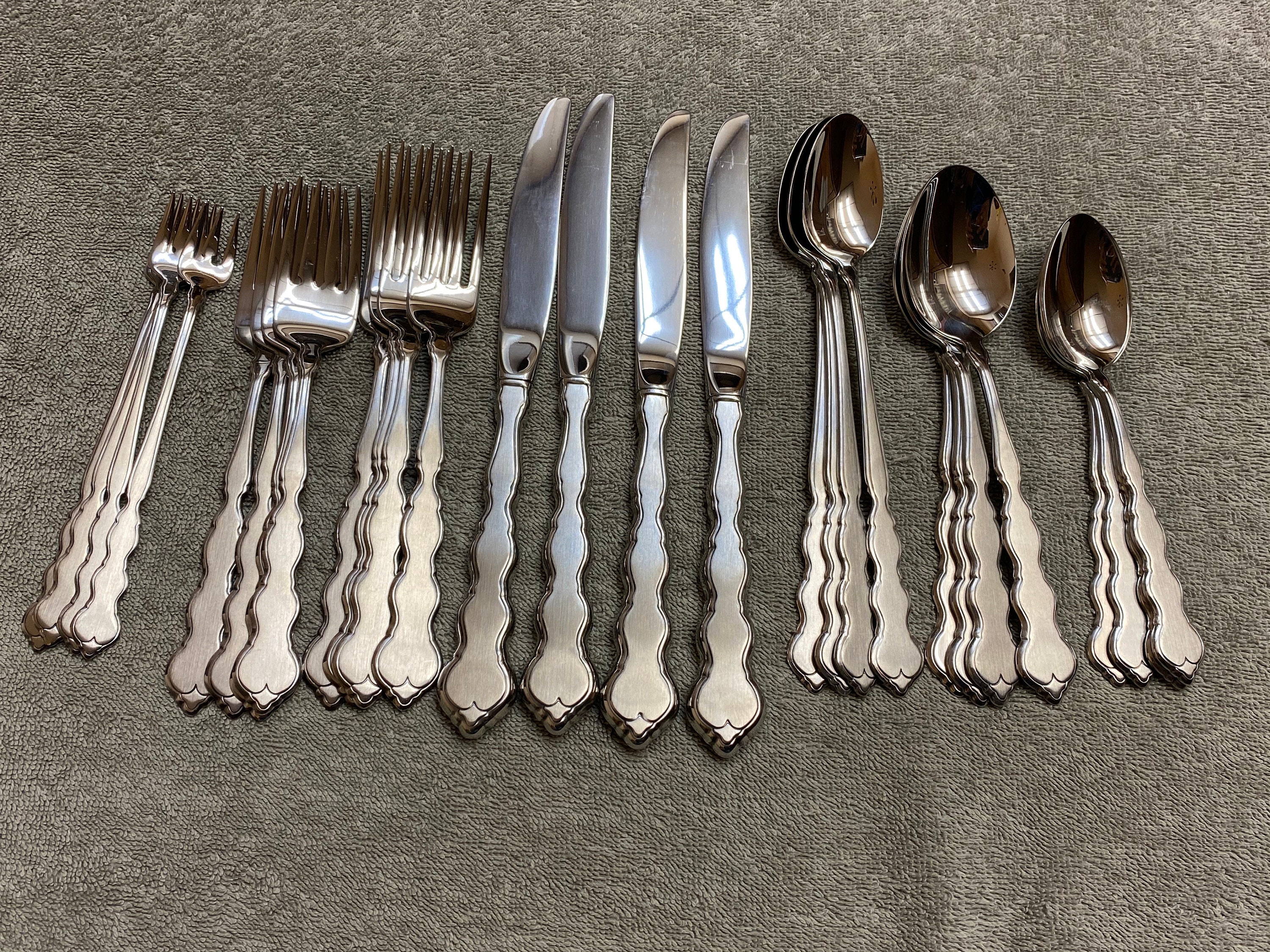 Oneida Valerie Distinction deluxe stainless HH flatware 28 Etsy