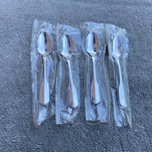 Oneida  Ridgecrest Community stainless Set of 4 Demitasse Spoons 4-1/2&quot; UNUSED