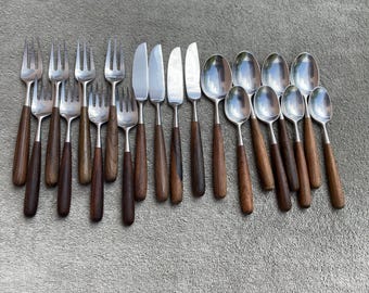 Lauffer Palisander カトラリー 6本セット 6 Lauffer Japan PALISANDER Dinner Knife Wood Handle