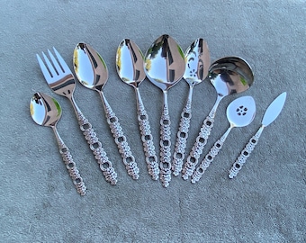 Lauffer Palisander JAPAN Stainless Flatware 4 Piece Serving