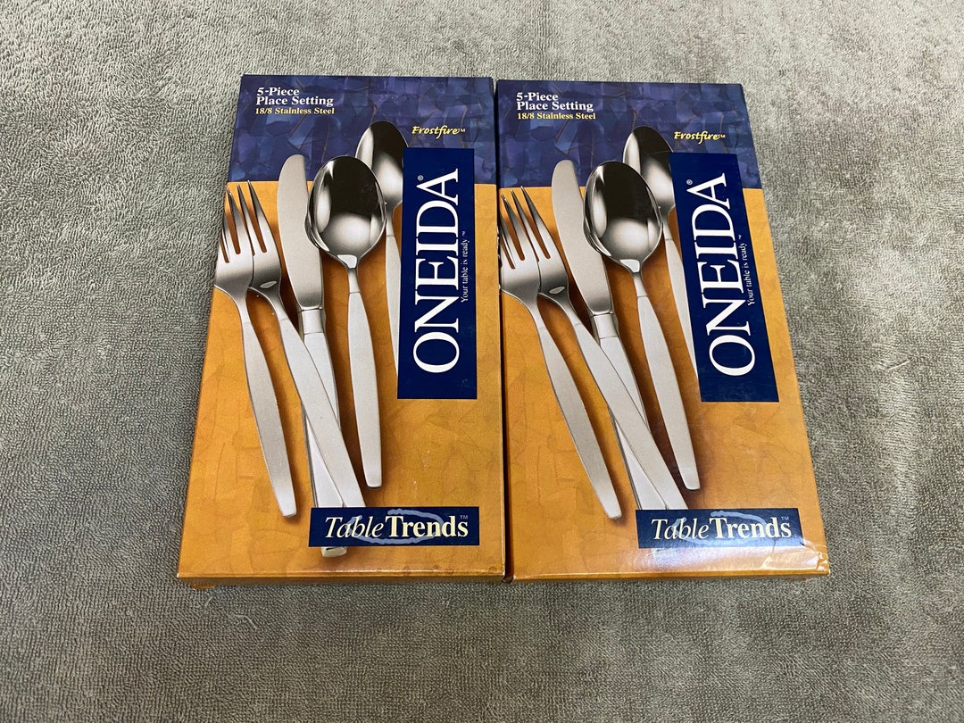 oneida-frostfire-community-stainless-flatware-10-piece-set-etsy