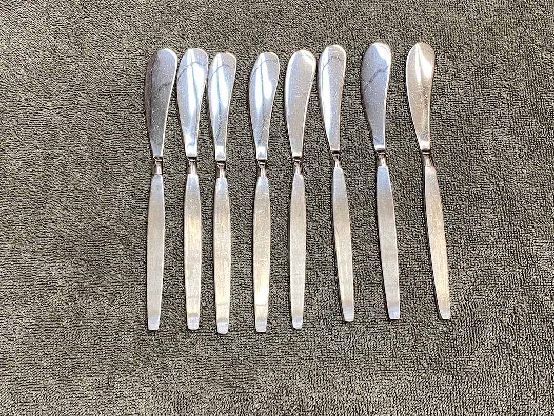 Oneida Frostfire Community Stainless Flatware 8 Butter Etsy
