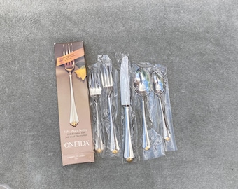 Oneida Golden Juilliard USA Heirloom stainless flatware One-5 pc place setting (multiple sets available)