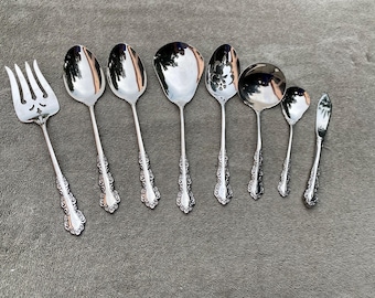 Oneida | Dining | Vintage Mcm Spring Fever Oneida Silver Teaspoon Northland Black Accent Stainless 61dc77b5400977239180028e