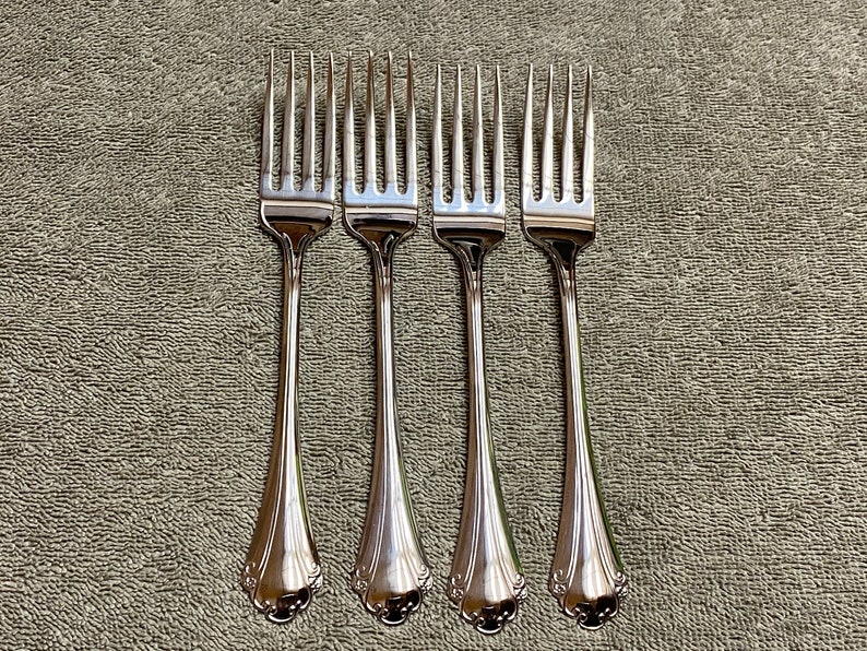Oneida Falkirk Glossy Stainless Steel USA Flatware 4 Dinner Etsy