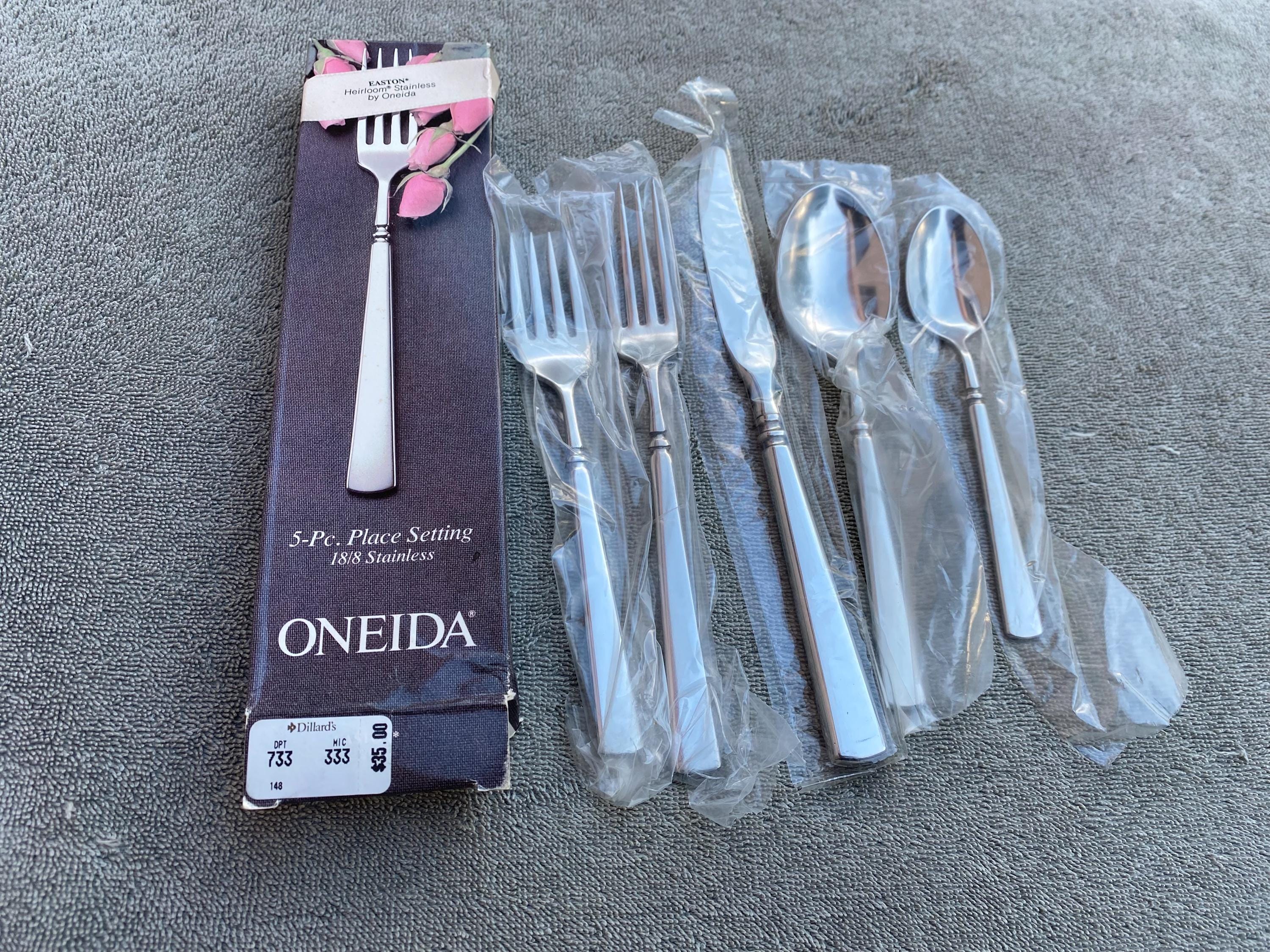 Satin Easton (Stainless) Pierced Tablespoon (Serving Spoon) By Oneida Silver | , Ltd