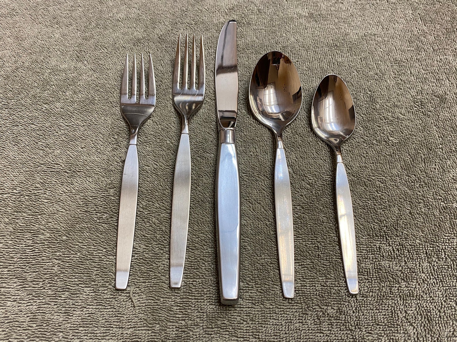 Oneida Frostfire Community Stainless Flatware One5 Pc Place Etsy