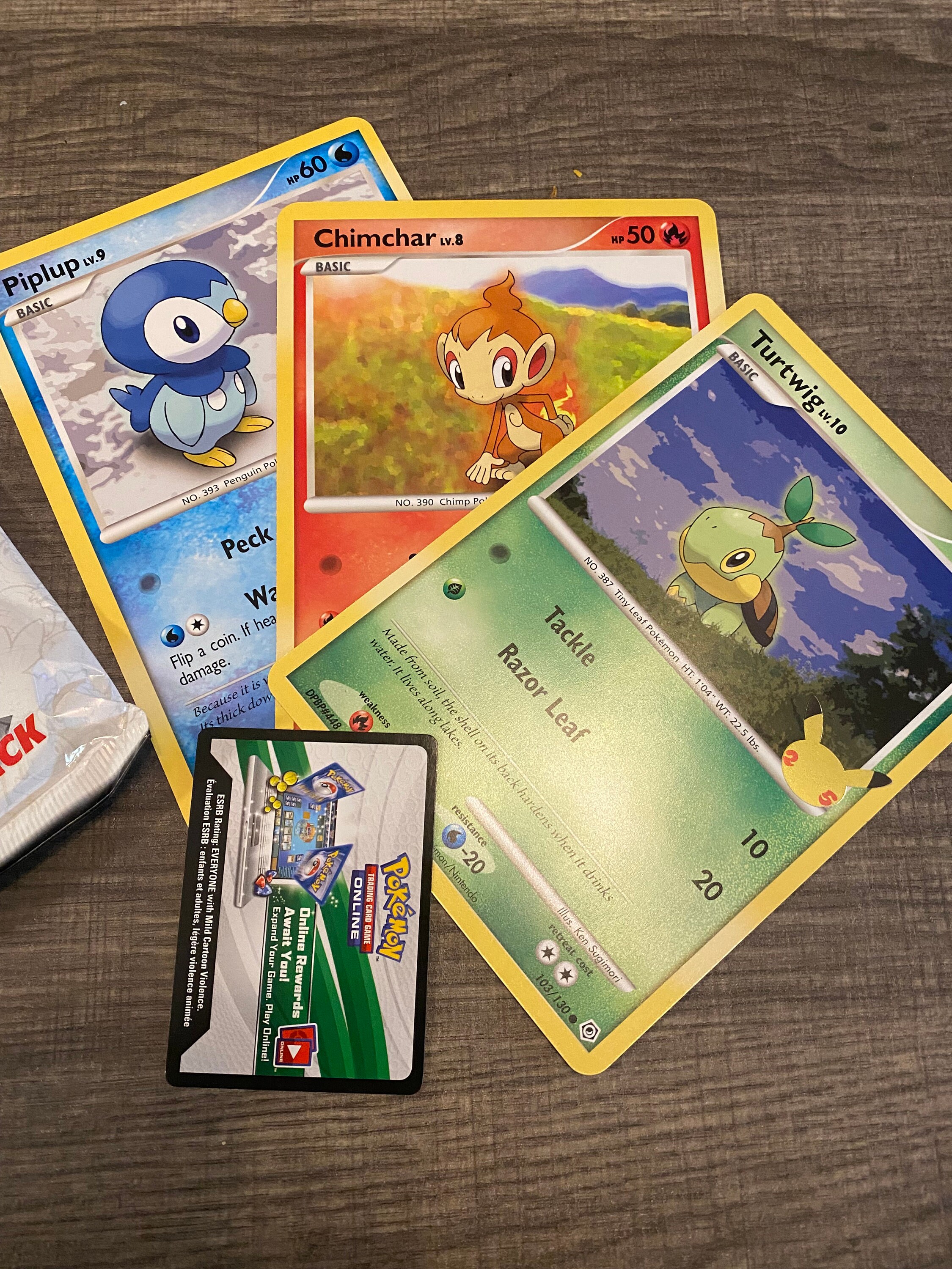 Jumbo Pokemon Cards First Partner Pack TurtwigChimchar | Etsy
