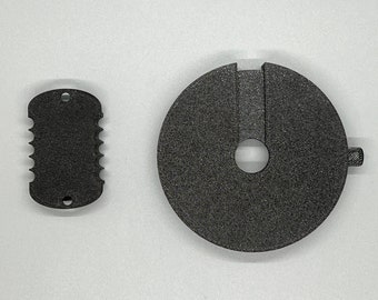 Smoke Stack Cover and Grease Drain Plug Black Set for Pit Boss Grills  **2022 Update**