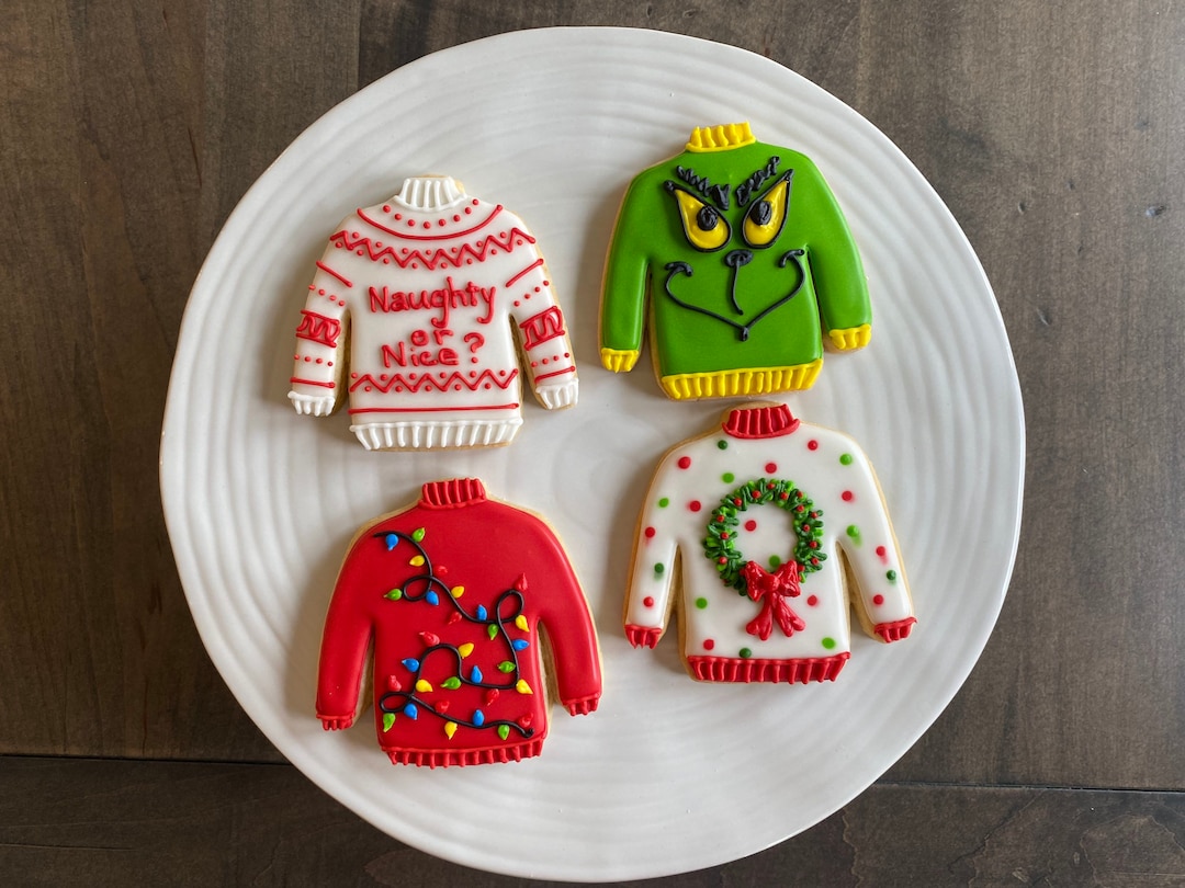 Cookie Cutter Ugly Christmas Sweater Cookie Decorating Kit Cookie