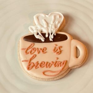 Coffee Cup Heart Steam Cookie Cutter