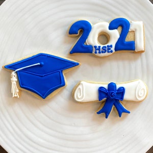 Cortador de galletas con gorro de graduación