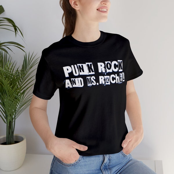 Punk Rock y Ms. Rachel Camisa Unisex Jersey Camiseta de manga corta